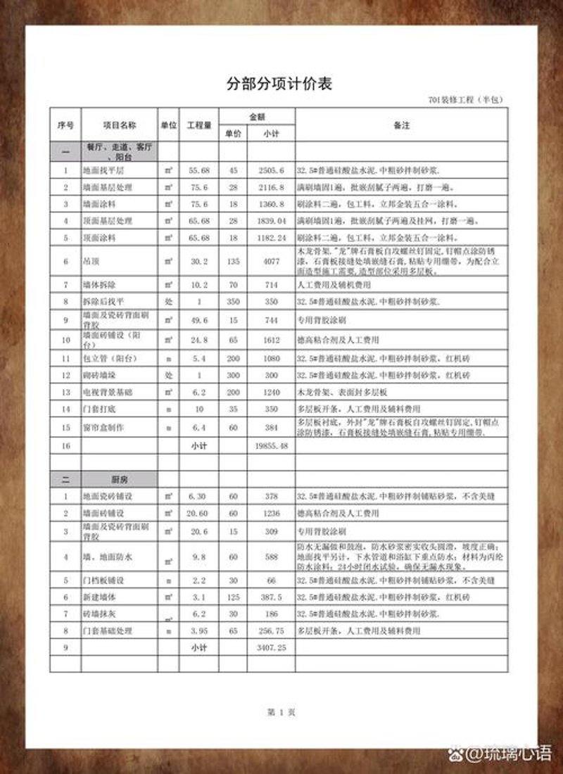 装修报价